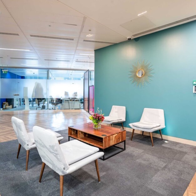 The breakout area in Hardman Square, Landmark Space (Manchester)