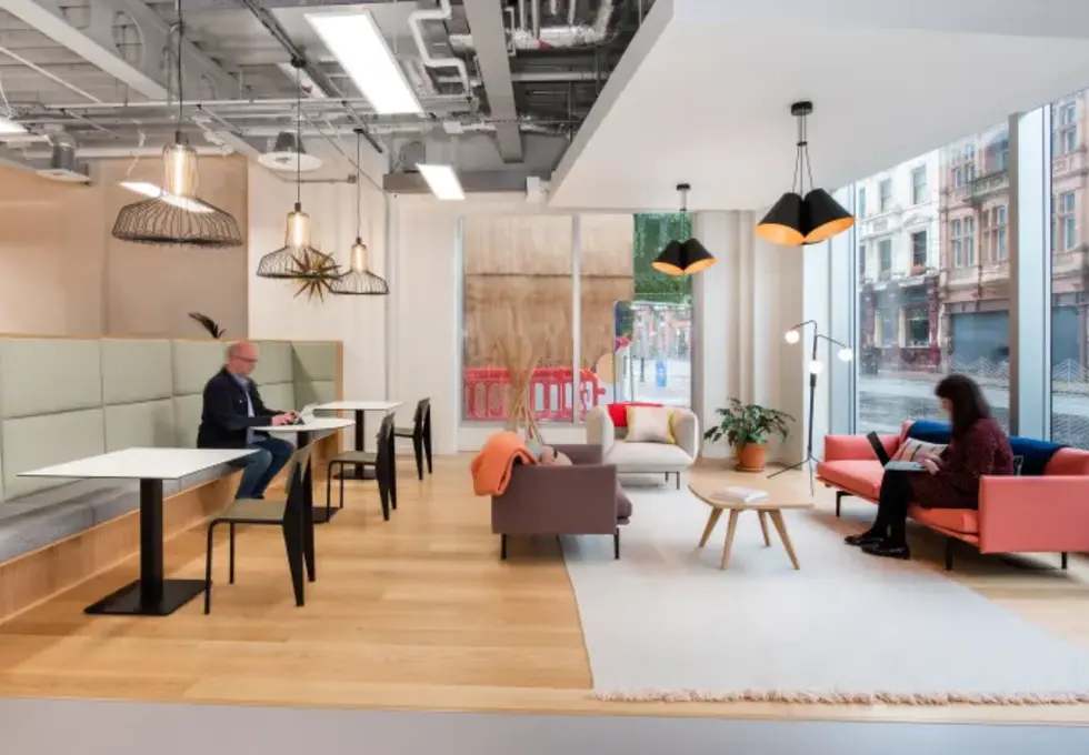 The breakout space for clients - Deansgate, Regus in Manchester