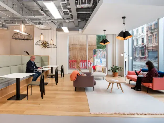 The breakout space for clients - Deansgate, Regus in Manchester