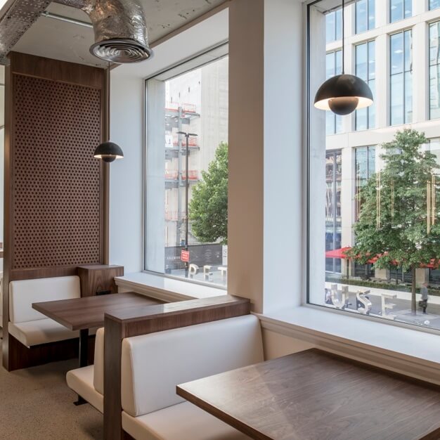 The communal space at Oxford Street in Manchester (Regus)