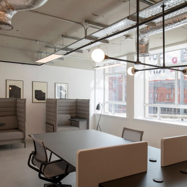 The communal space at Oxford Street, Regus in Manchester