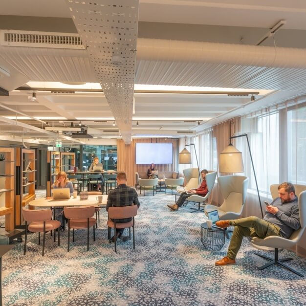The communal space at Piccadilly, Bruntwood in Manchester
