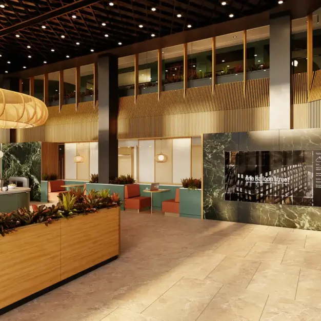 The foyer at Balloon Street, Orega (Manchester)