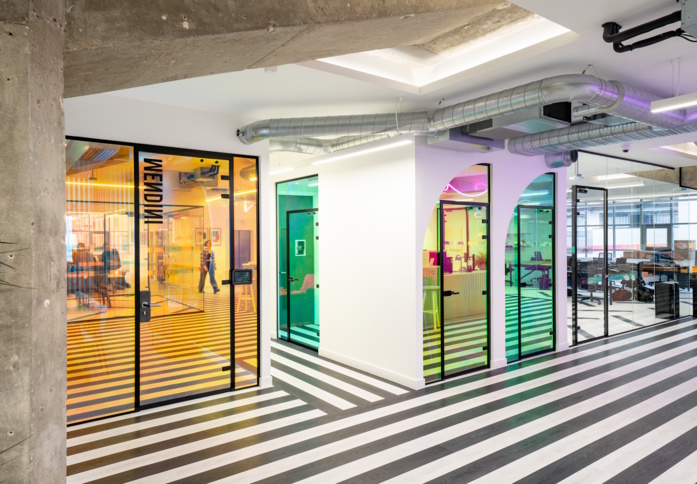 The hallway in Great Ancoats Street, Huckletree, Manchester