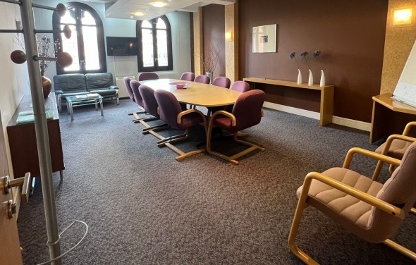 The meeting room at Albion Street, Locus Properties Ltd in Manchester