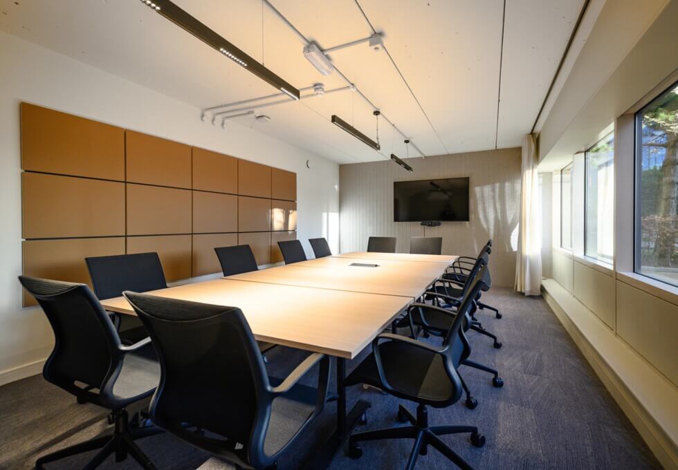 The meeting room at Exchange Quay, Citibase in Manchester
