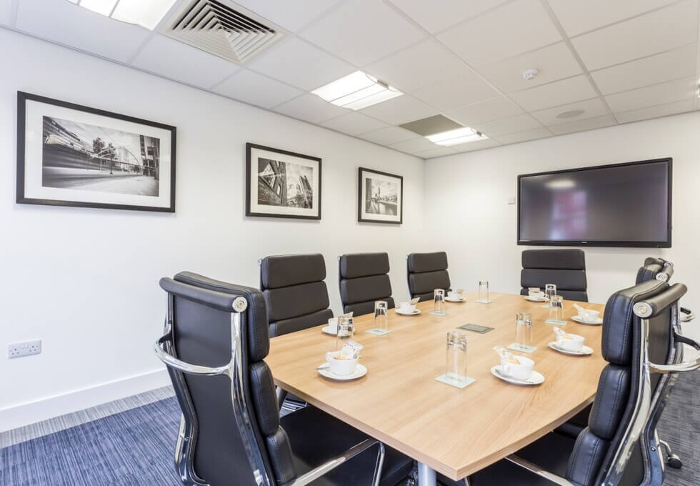 The meeting room at Oxford Court, Claremont Interior Solutions LLP in Manchester