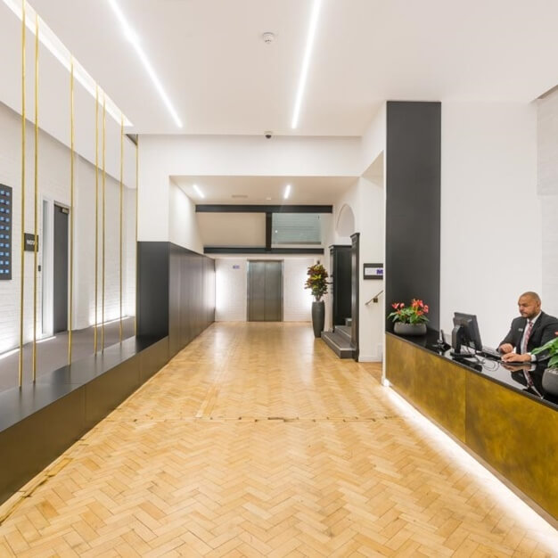 The reception at New York Street, Bruntwood in Manchester