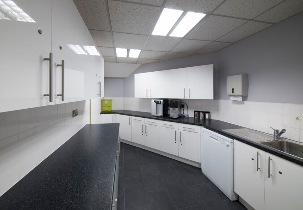 Kitchenette at The Pavilions, Regus in Preston