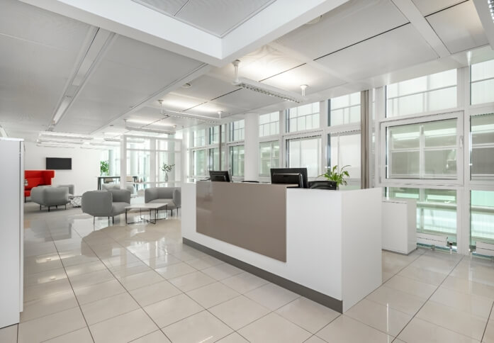 Reception area at Ringway, Regus in Preston