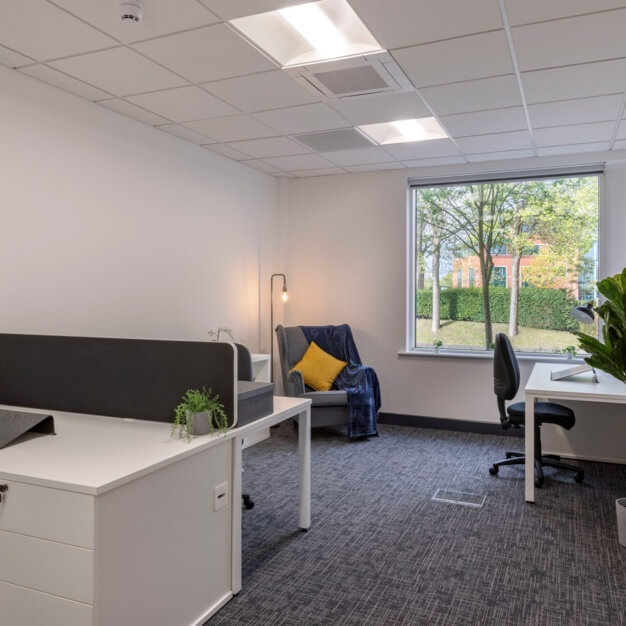Dedicated workspace in Lakeside Drive, Pure Offices, Warrington