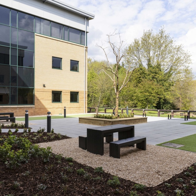 Outdoor space at Lakeside Drive, Pure Offices in Warrington
