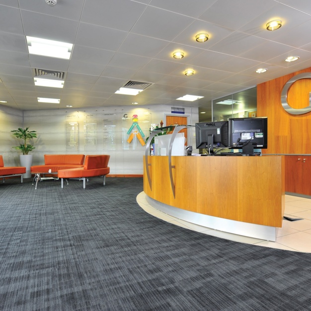 Reception area at Garrett Field, London & Scottish Property Asset Management Ltd in Warrington