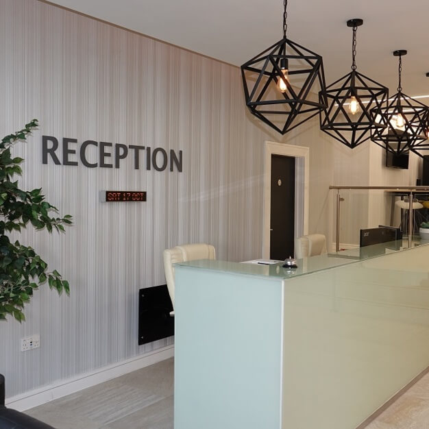 Reception in Warrington Road, UBC UK Ltd, Warrington