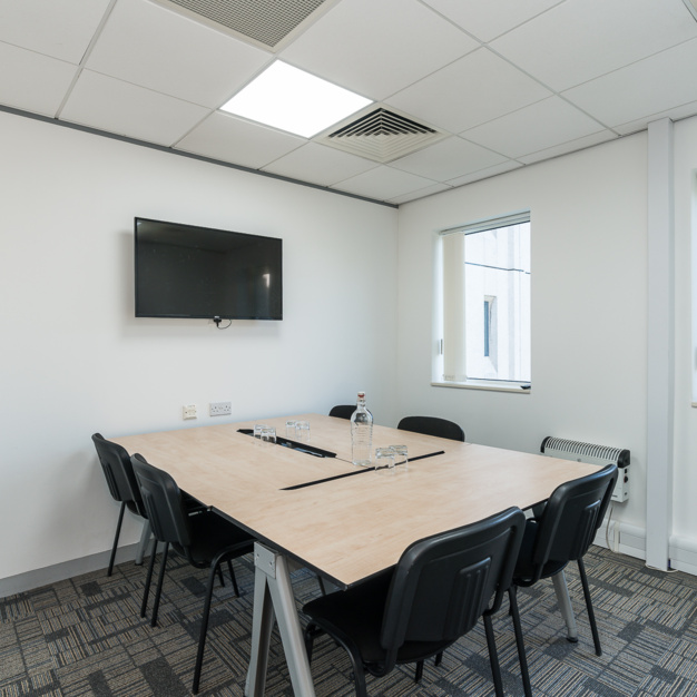The meeting room at Warrington Road, UBC UK Ltd in Warrington