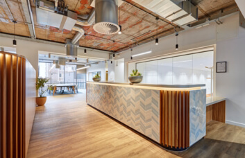 Reception area at High Street, Clockwise Limited in Belfast