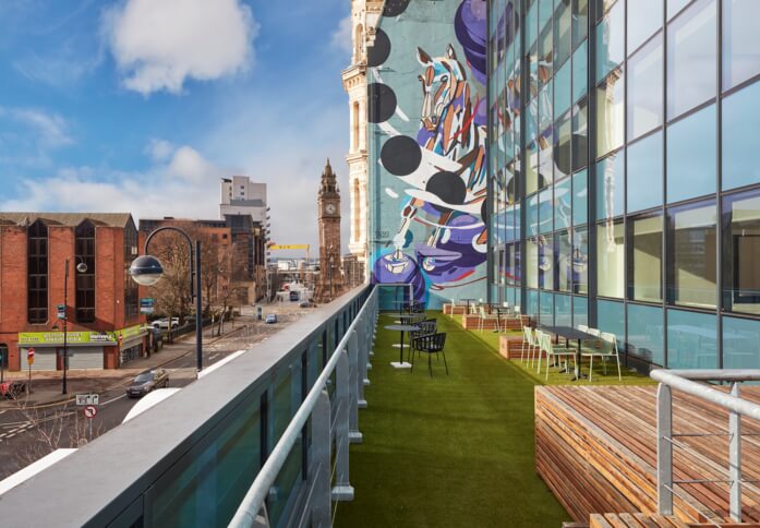 Roof terrace - High Street, Clockwise Limited in Belfast