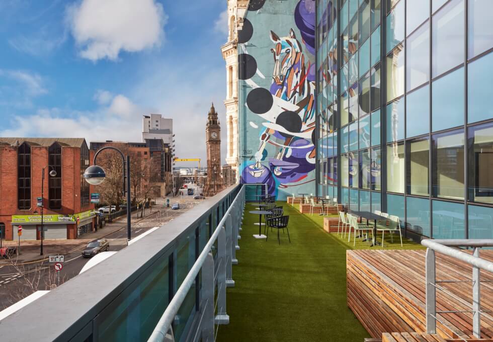 Roof terrace - High Street, Clockwise Limited in Belfast