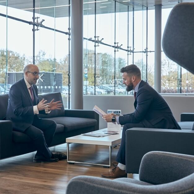 A breakout area in Hill of Rubislaw, Citibase, Aberdeen