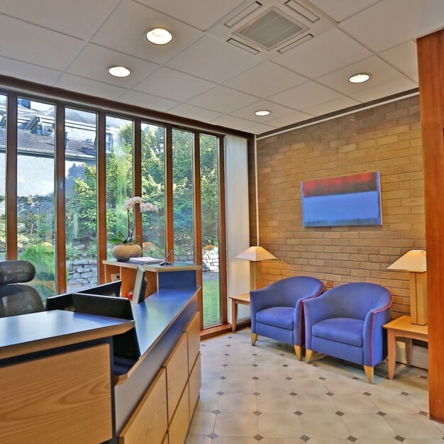 Reception at Rubislaw Den North, Skene Business Centres in Aberdeen
