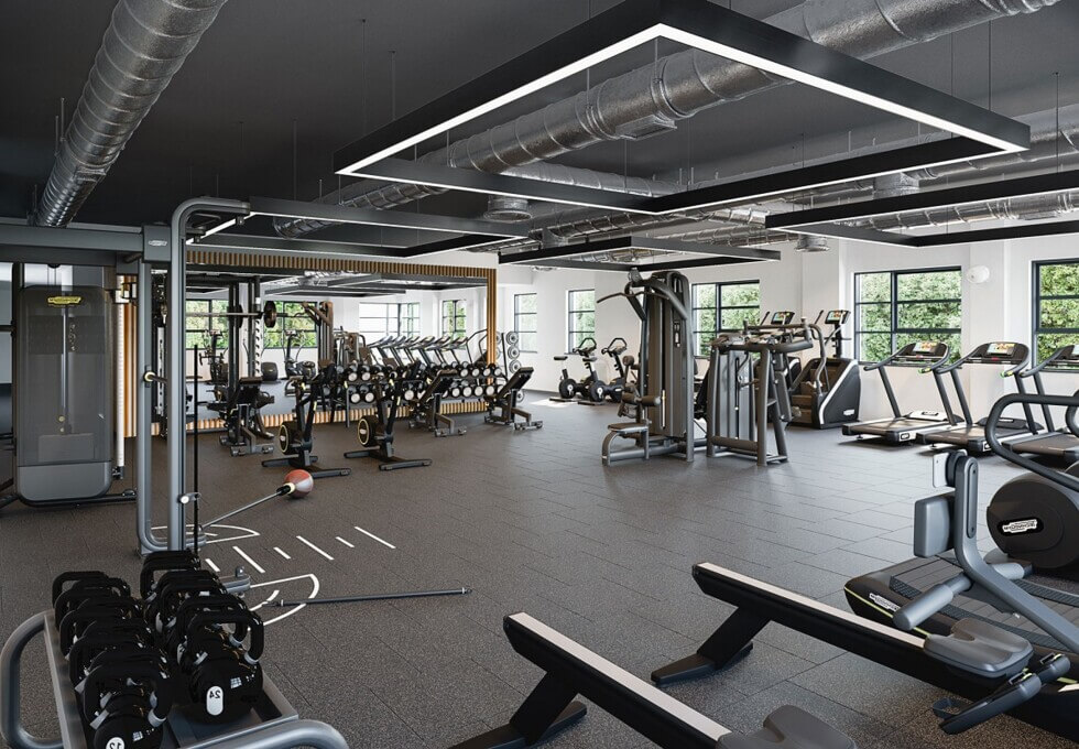 The gym at Riverside Drive, Neospace in Aberdeen