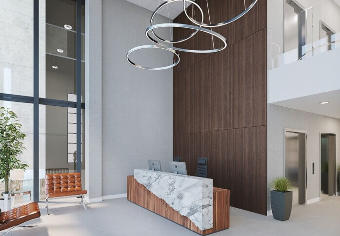The reception at Riverside Drive, Neospace in Aberdeen