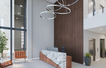 The reception at Riverside Drive, Neospace in Aberdeen
