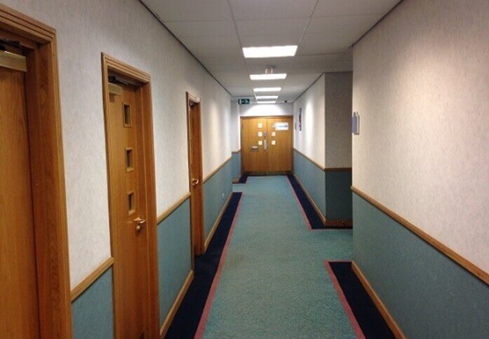 The hallway in Carron Way, Little Offices Limited, Cumbernauld