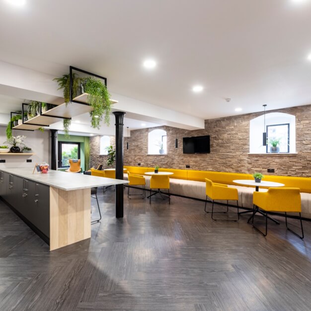 A breakout area in Pure Offices (Andersons Road, Edinburgh)