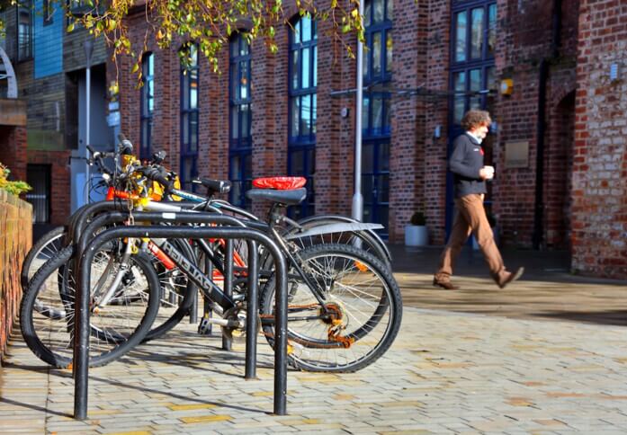 Area to store bikes - Anderson Place, Pure Offices, Edinburgh