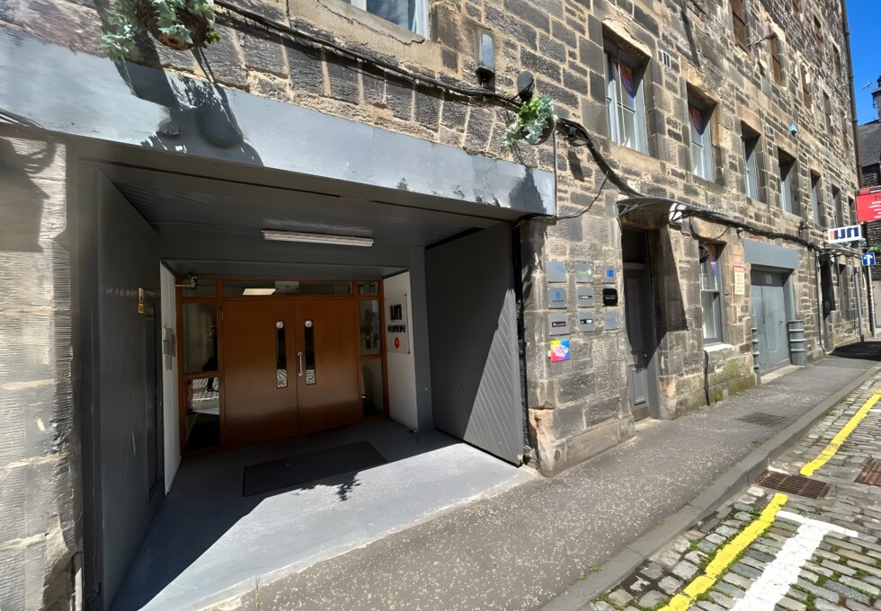 Building outside at Mitchell Street, Nutrend Office & Contract Furniture Ltd, Edinburgh