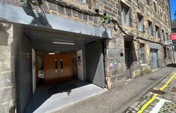 Building outside at Mitchell Street, Nutrend Office & Contract Furniture Ltd, Edinburgh