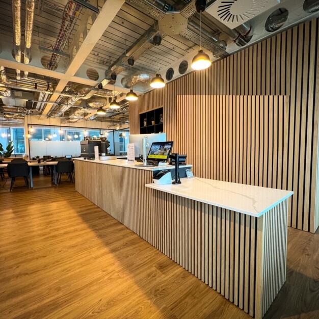 Reception area at Princes Street, Cubo Holdings Limited in Edinburgh