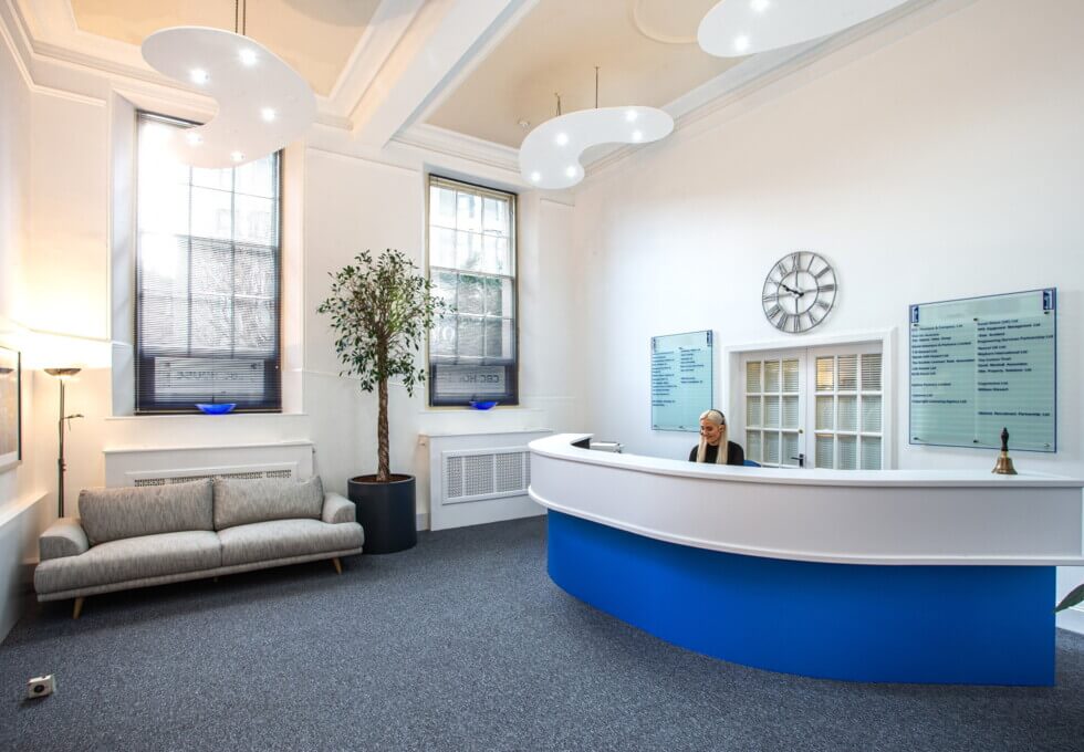 Reception at Canning Street, Capital Business Centre in Edinburgh