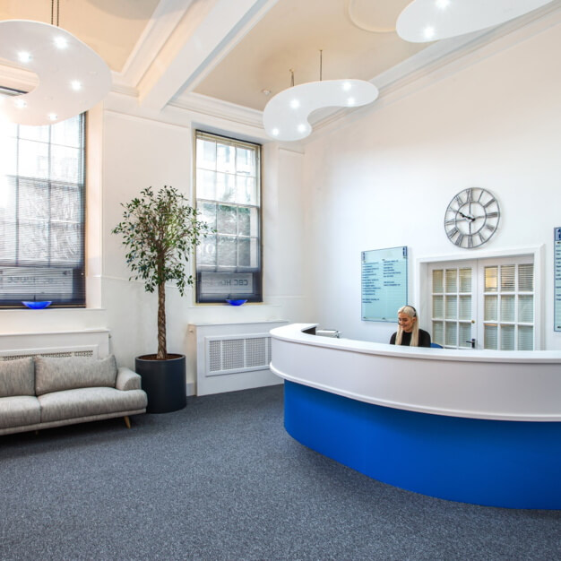 Reception at Canning Street, Capital Business Centre in Edinburgh