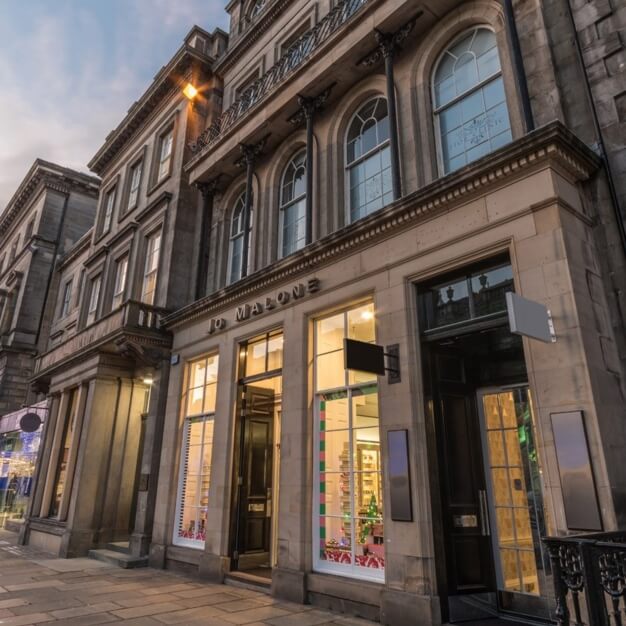 The building at George Street, Regus in Edinburgh