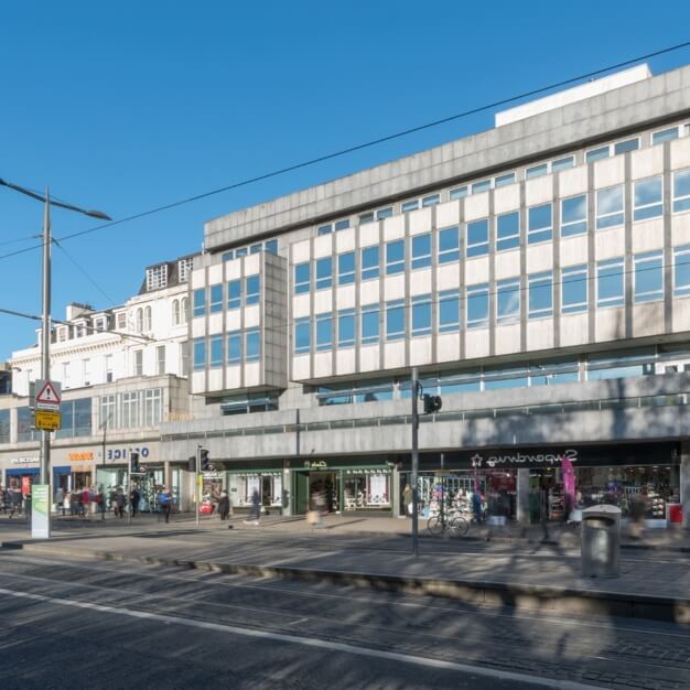 The building at Princes Street, Regus in Edinburgh