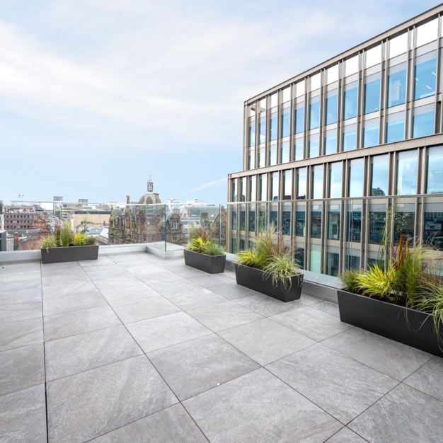 Outdoor space at West Regent Street, Wizu Workspace (Glasgow)