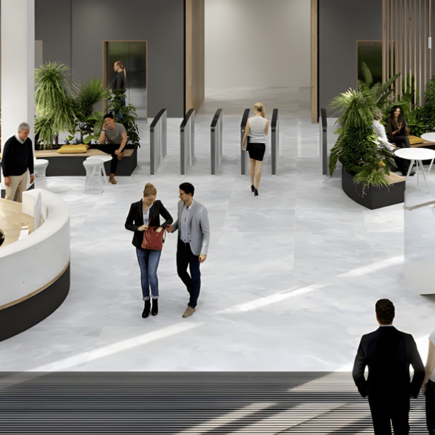 Reception area at Bothwell Street, Cubo Holdings Limited in Glasgow
