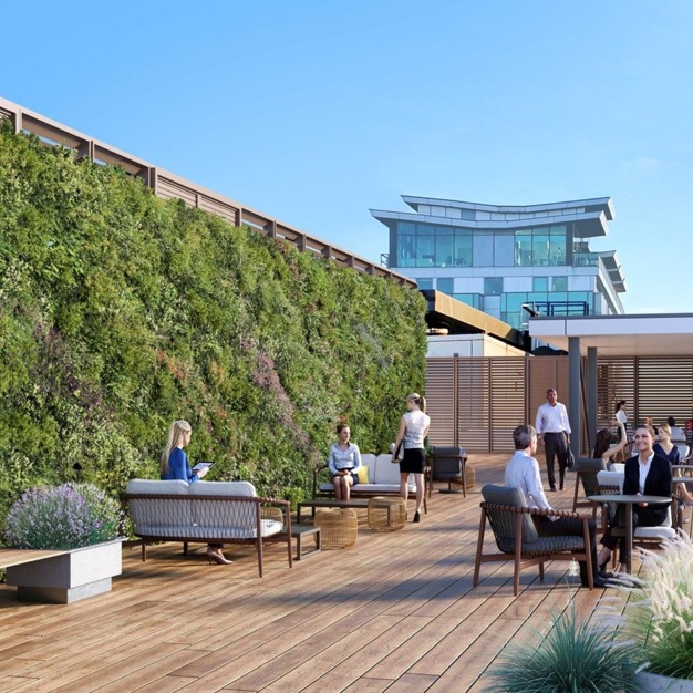 Roof terrace at Bothwell Street, Cubo Holdings Limited in Glasgow