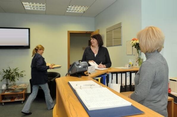Reception area at Laurelhill, Ceteris in Stirling