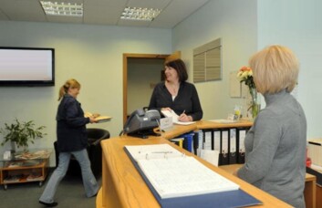 Reception area at Laurelhill, Ceteris in Stirling