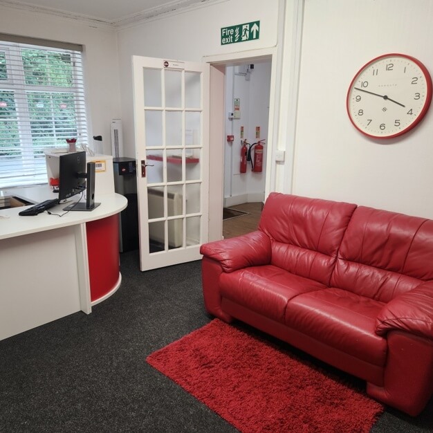 Reception area at Crossways, AJ Business Centres in Ascot