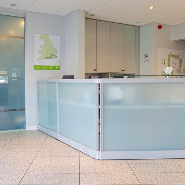 The reception at Stroudley Road, Regus in Basingstoke