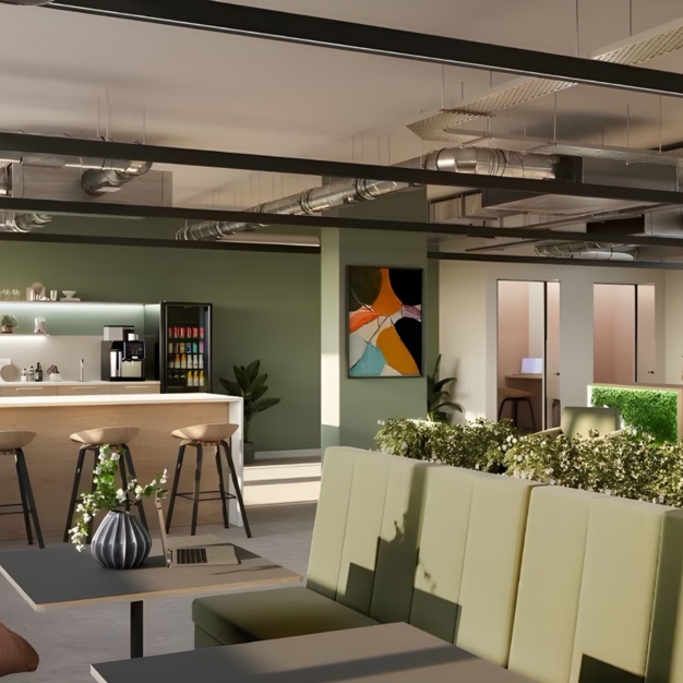 Breakout area at Charles Square, Citibase in Bracknell