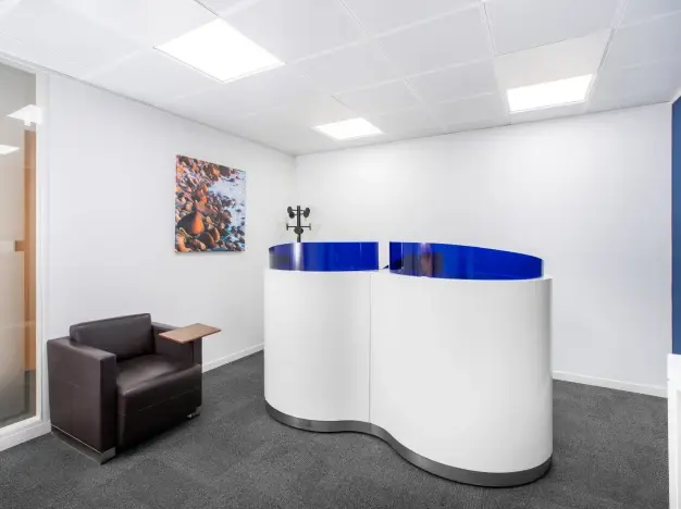 A breakout area in Station Way, Regus, Crawley