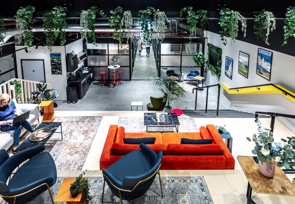 Breakout area at The Beacon, Foundry Top Co LLP in Eastbourne