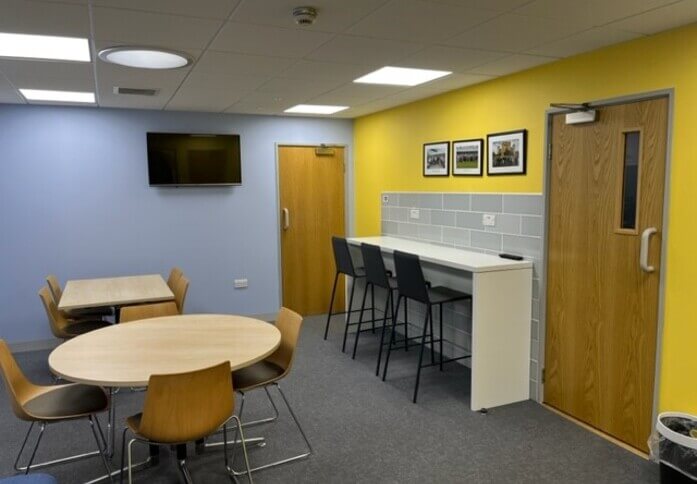 Breakout space in Enterprise Way, Storage King (Edenbridge)