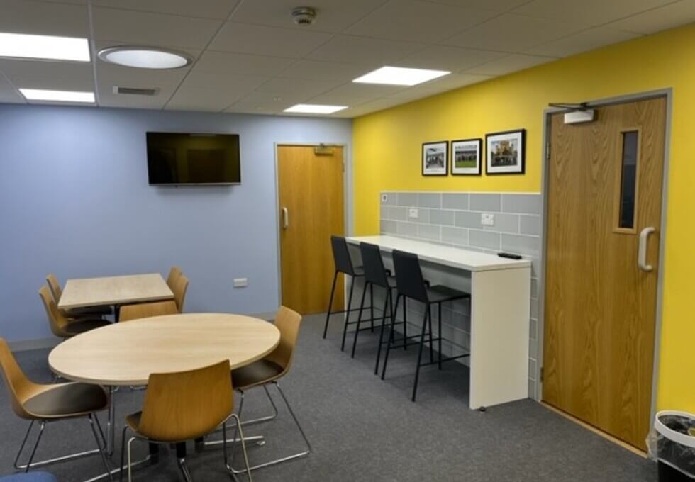 Breakout space in Enterprise Way, Storage King (Edenbridge)