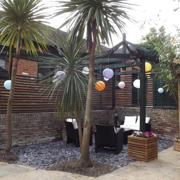 A courtyard in High Street, Nammu Workplace Ltd, Esher